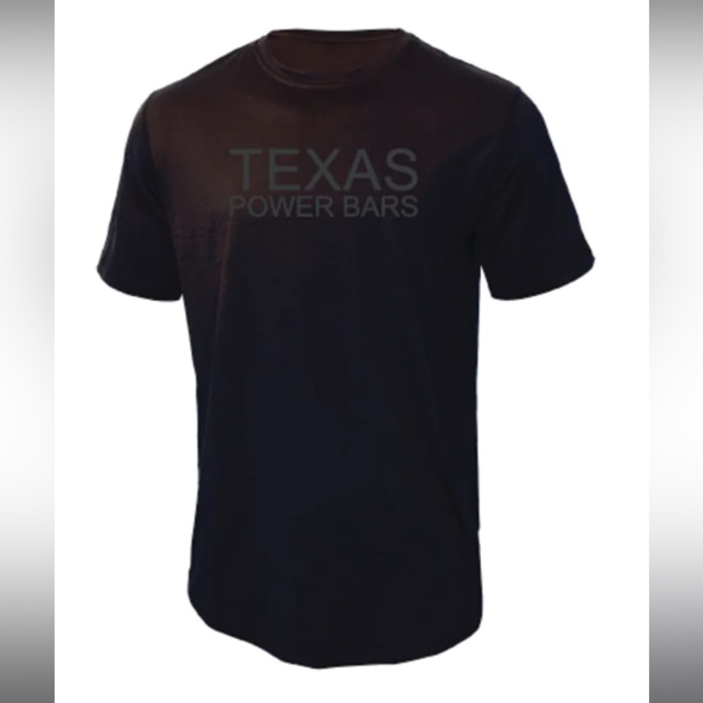 Men’s black Texas Power Bar tshirt